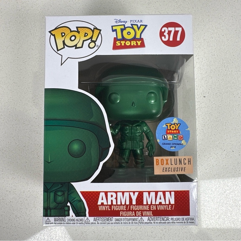 Funko Pop! Toy Story Army Man #377 Green BoxLunch Exclusive Vinyl Figure